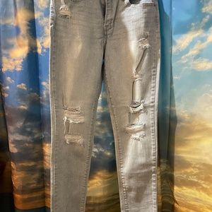 High rise skinny jeans